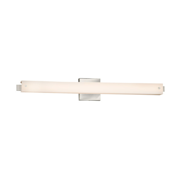 Bathroom Fixtures Cylindrical / Linear by Justice Designs ( 102 | FSN-8685-OPAL-NCKL Fusion ) 