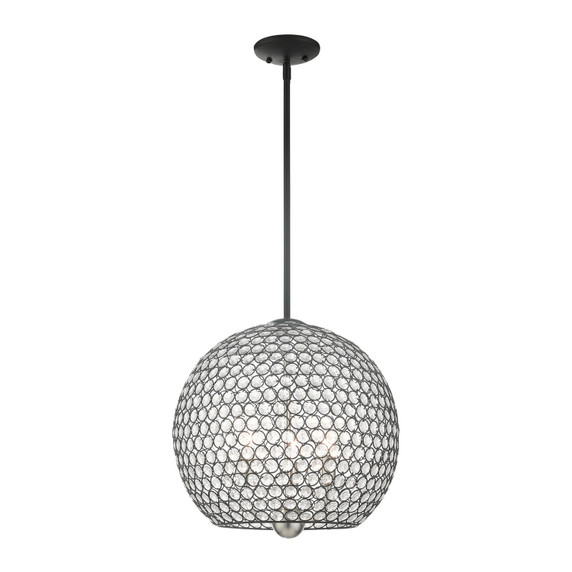 Pendants Glass Down by Livex Lighting ( 107 | 45723-04 Cassandra ) 