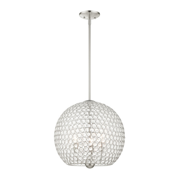 Pendants Glass Down by Livex Lighting ( 107 | 45723-91 Cassandra ) 