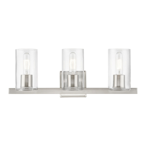 Bathroom Fixtures Three Lights by Livex Lighting ( 107 | 18033-91 Clarion ) 