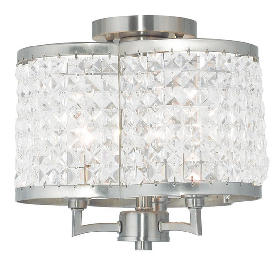 Semi-Flush Mts. Candle by Livex Lighting ( 107 | 50573-91 Grammercy ) 