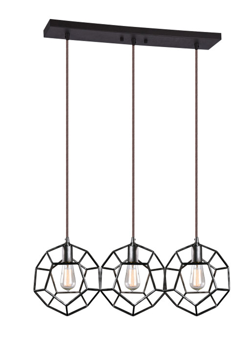 Linear/Island 3 Light Bar by Matteo Lighting ( 423 | C54643RB Geometry Series ) 
