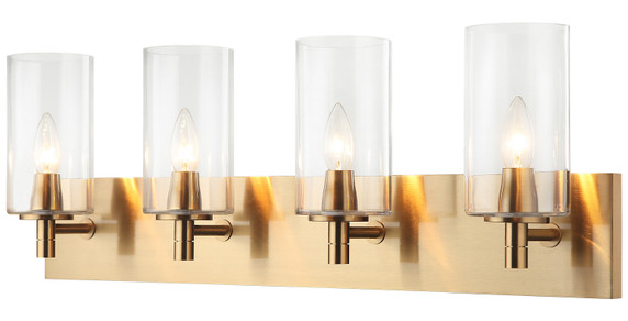 Bathroom Fixtures Four Lights by Matteo Lighting ( 423 | S04904AGCL Candela ) 