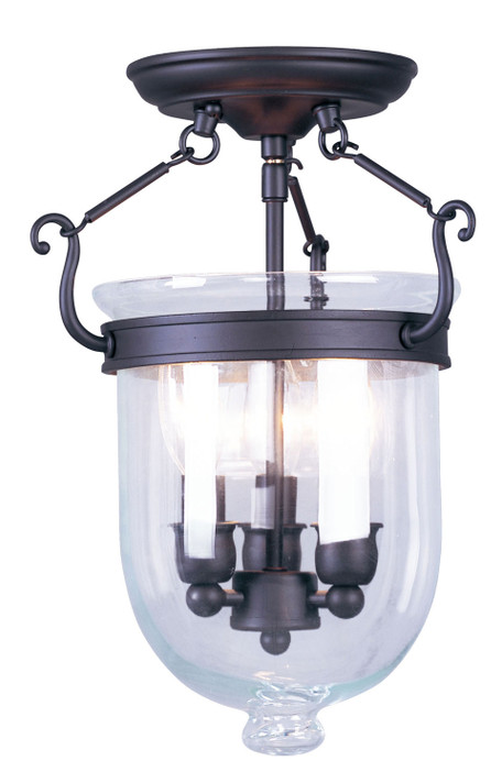 Foyer/Hall Lanterns Glass w/Frame by Livex Lighting ( 107 | 5061-07 Jefferson ) 