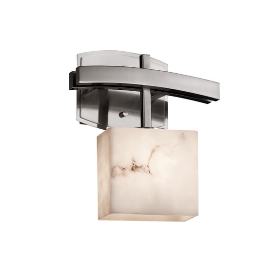 Sconces Single Glass by Justice Designs ( 102 | FAL-8597-55-NCKL LumenAria ) 