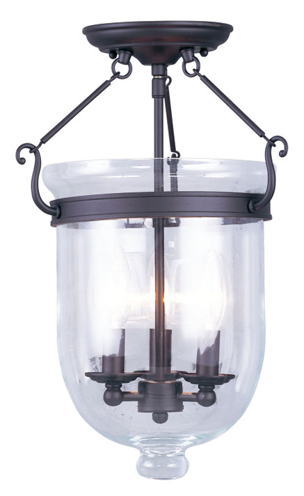 Foyer/Hall Lanterns Glass w/Frame by Livex Lighting ( 107 | 5062-07 Jefferson ) 
