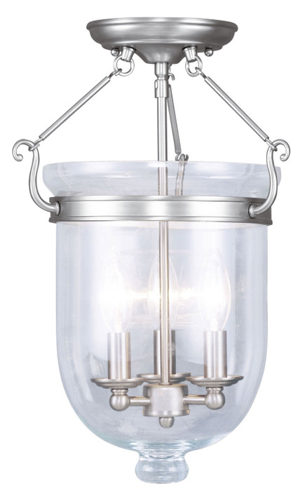 Foyer/Hall Lanterns Glass w/Frame by Livex Lighting ( 107 | 5062-91 Jefferson ) 
