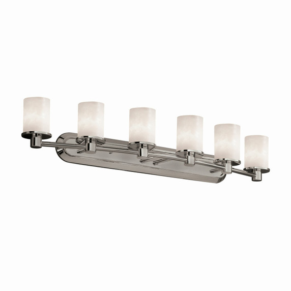 Bathroom Fixtures Five+Lights by Justice Designs ( 102 | CLD-8516-10-NCKL-LED6-4200 Clouds ) 