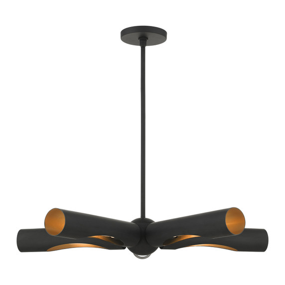 Mid. Chandeliers Metal Shade by Livex Lighting ( 107 | 45895-04 Novato ) 