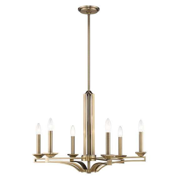 Mid. Chandeliers Candle by Livex Lighting ( 107 | 40056-01 Trumbull ) 