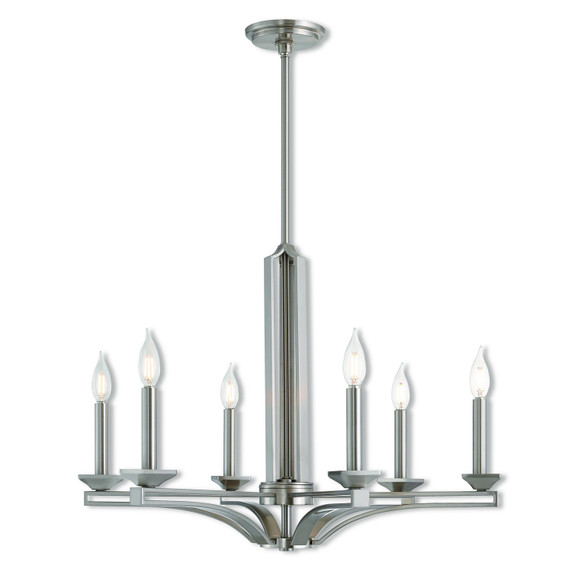 Mid. Chandeliers Candle by Livex Lighting ( 107 | 40056-91 Trumbull ) 