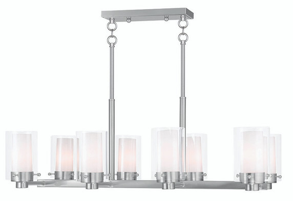 Linear/Island 4 Light + by Livex Lighting ( 107 | 50678-91 Manhattan ) 
