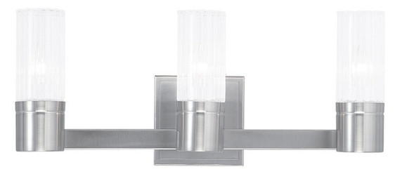 Bathroom Fixtures Three Lights by Livex Lighting ( 107 | 50683-91 Midtown ) 