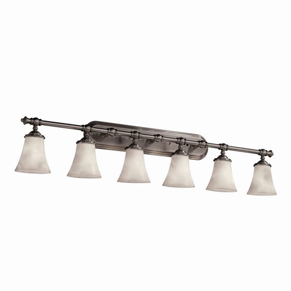 Bathroom Fixtures Five+Lights by Justice Designs ( 102 | CLD-8526-20-NCKL Clouds ) 