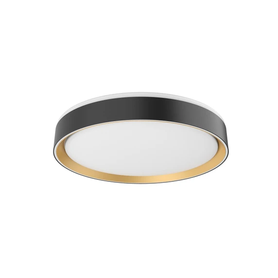 Flush Mounts Glass Down by Kuzco Lighting ( 347 | FM43916-BK/GD-5CCT Essex ) 