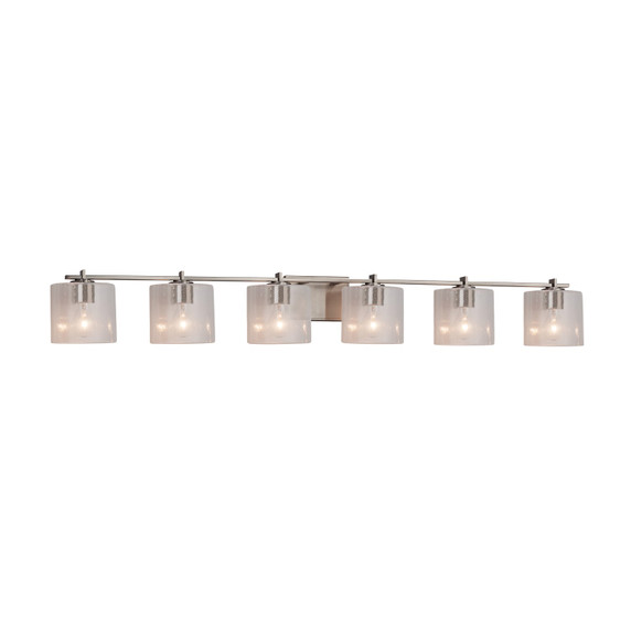 Bathroom Fixtures Five+Lights by Justice Designs ( 102 | FSN-8446-30-SEED-NCKL Fusion ) 