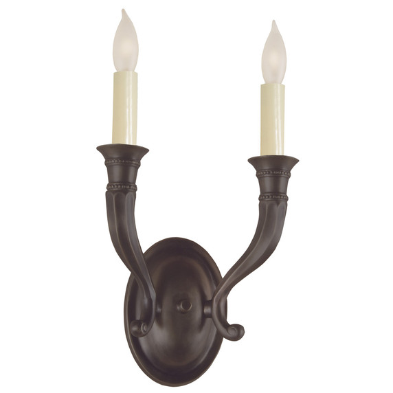 Sconces Double Candle by JVI Designs ( 261 | 230-08 Traditional Brass ) 