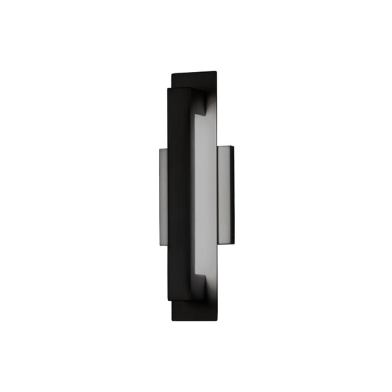 Exterior Wall Mt./Flush by Justice Designs ( 102 | NSH-7722W-MBLK Catalina ) 