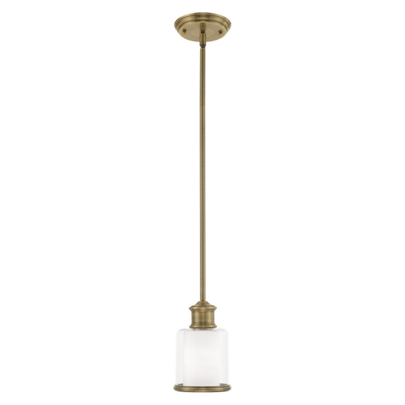 Mini Pendants Glass Down by Livex Lighting ( 107 | 40210-01 Middlebush ) 