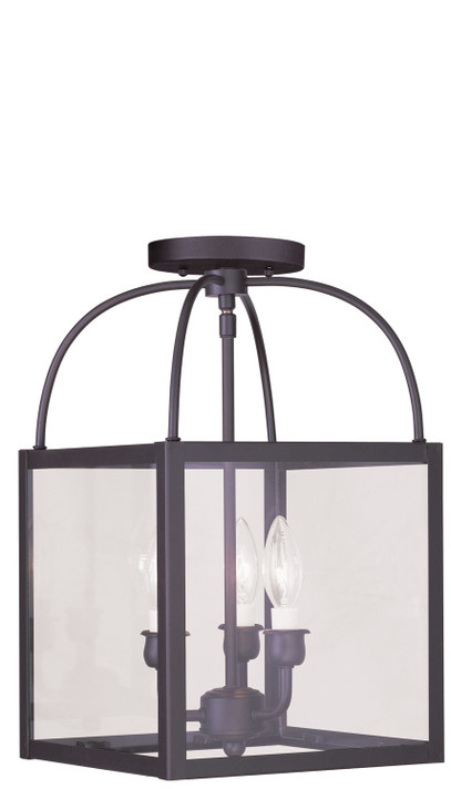 Semi-Flush Mts. Candle by Livex Lighting ( 107 | 4037-07 Milford ) 