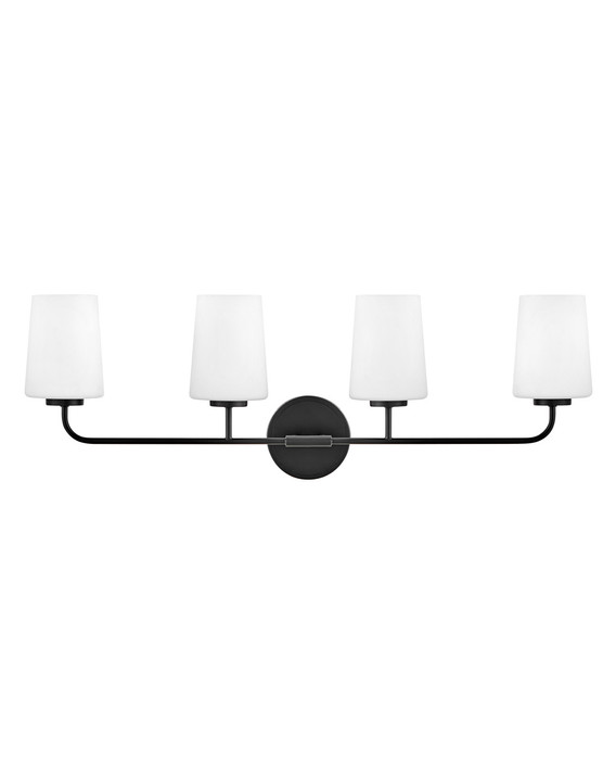 Bathroom Fixtures Four Lights by Lark ( 531 | 853454BK Kline ) 