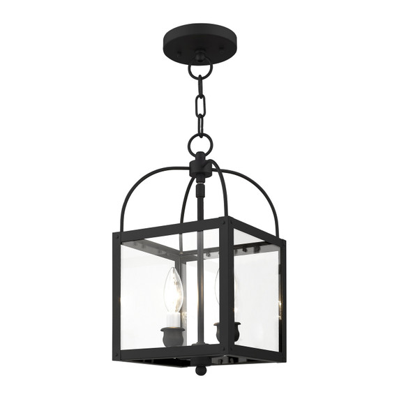 Foyer/Hall Lanterns Glass w/Frame by Livex Lighting ( 107 | 4041-04 Milford ) 