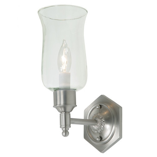 Sconces Single Glass by JVI Designs ( 261 | 324-17 Traditional Brass ) 