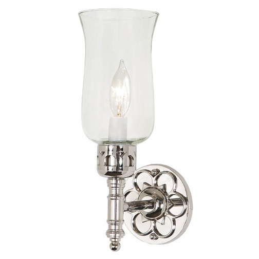 Sconces Single Glass by JVI Designs ( 261 | 325-15 Traditional Brass ) 