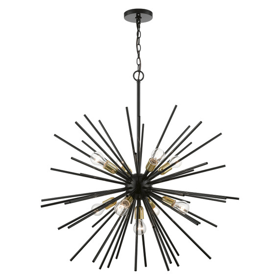 Mid. Chandeliers Starburst by Livex Lighting ( 107 | 46176-68 Tribeca ) 