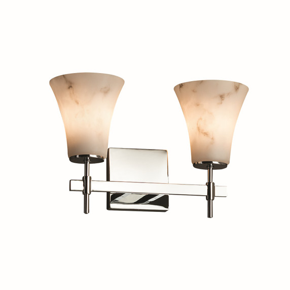 Bathroom Fixtures Two Lights by Justice Designs ( 102 | FAL-8412-20-CROM LumenAria ) 
