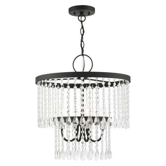 Mini Chandeliers Glass Shade by Livex Lighting ( 107 | 51064-04 Elizabeth ) 