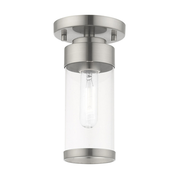 Semi-Flush Mts. Glass Down by Livex Lighting ( 107 | 40480-91 Hillcrest ) 