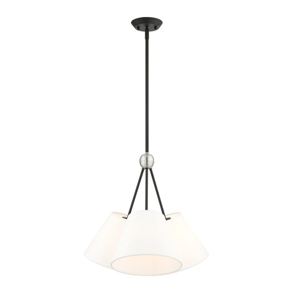 Mini Chandeliers Drum Shade by Livex Lighting ( 107 | 40563-04 Prato ) 
