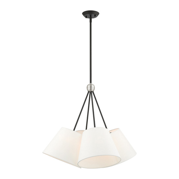 Mid. Chandeliers Drum Shade by Livex Lighting ( 107 | 40564-04 Prato ) 