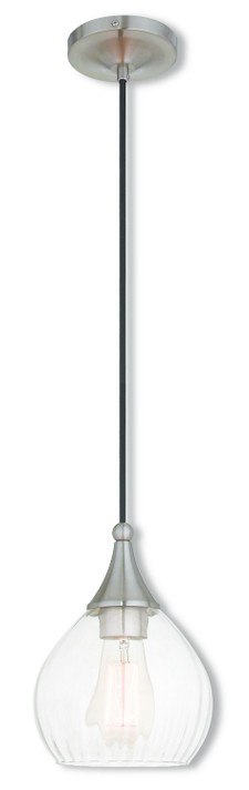 Mini Pendants Glass Down by Livex Lighting ( 107 | 40601-91 Hand Blown Art Glass Mini Pendants ) 