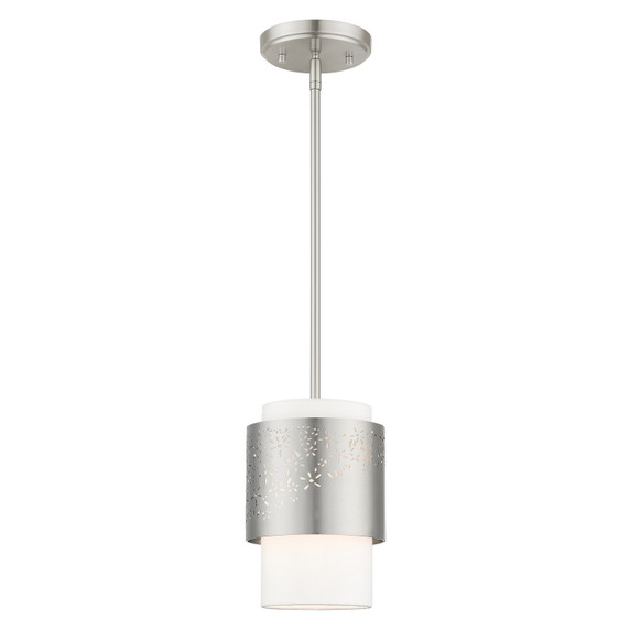 Mini Pendants Drum Shade by Livex Lighting ( 107 | 46259-91 Noria ) 