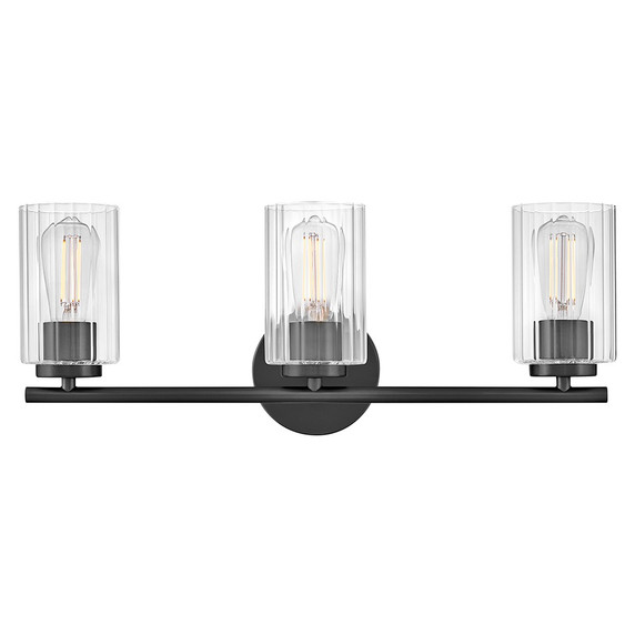 Bathroom Fixtures Three Lights by Lark ( 531 | 85583BK Leta ) 