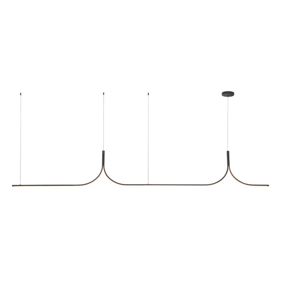 Linear/Island Geometric/Linear by Kuzco Lighting ( 347 | LP17910-BK-UNV-010-RT Thread ) 