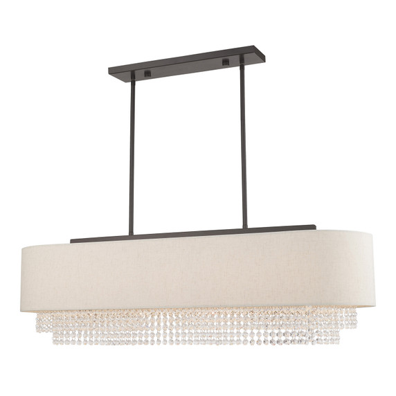 Linear/Island Drum Shade by Livex Lighting ( 107 | 51125-92 Carlisle ) 