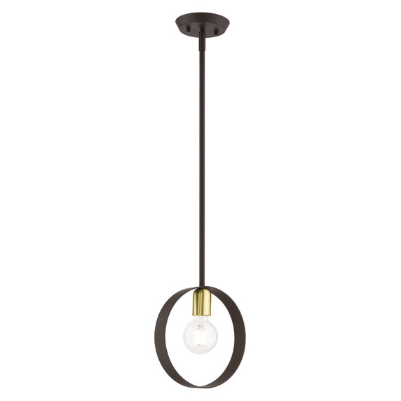 Mini Pendants Open Frame by Livex Lighting ( 107 | 46411-07 Modesto ) 
