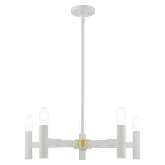 Mid. Chandeliers Geometric/Linear by Livex Lighting ( 107 | 51135-03 Copenhagen ) 