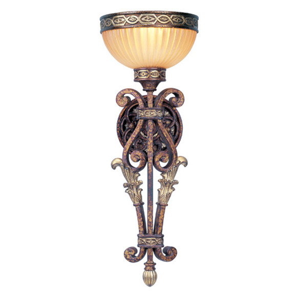 Sconces Single Glass by Livex Lighting ( 107 | 8521-64 Seville ) 