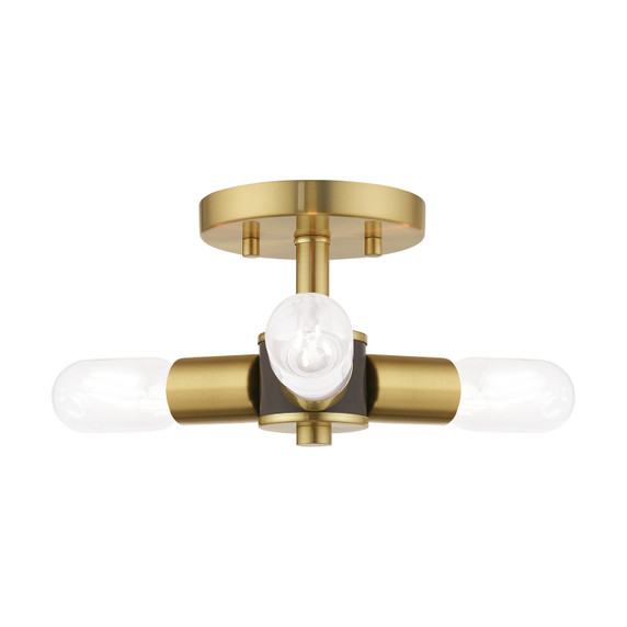 Semi-Flush Mts. Exposed Lamps by Livex Lighting ( 107 | 51137-12 Copenhagen ) 