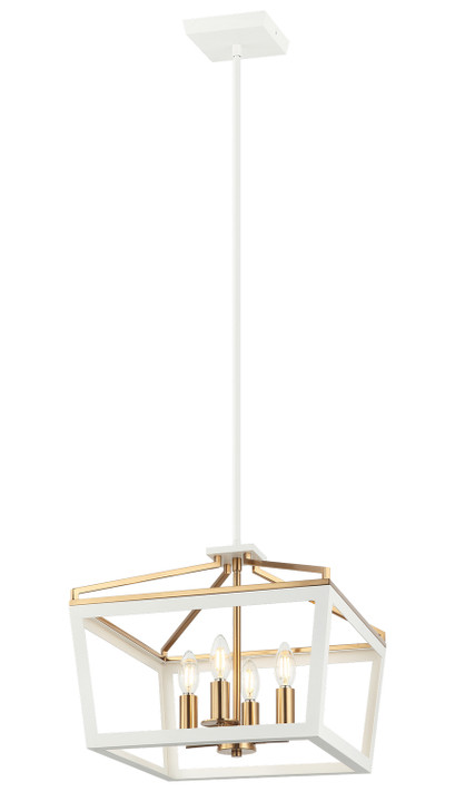 Mini Chandeliers Candle by Matteo Lighting ( 423 | C67004WHAG Mavonshire ) 
