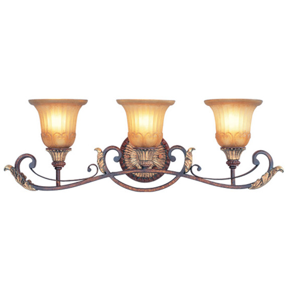 Bathroom Fixtures Three Lights by Livex Lighting ( 107 | 8553-63 Villa Verona ) 