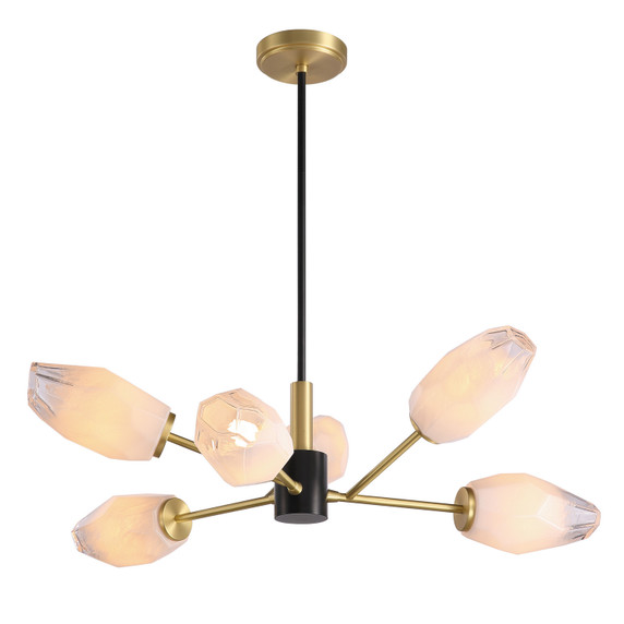 Large Chandeliers Glass Shade by Kanova & Co. ( 508 | KCH0114-6NB Glacier ) 
