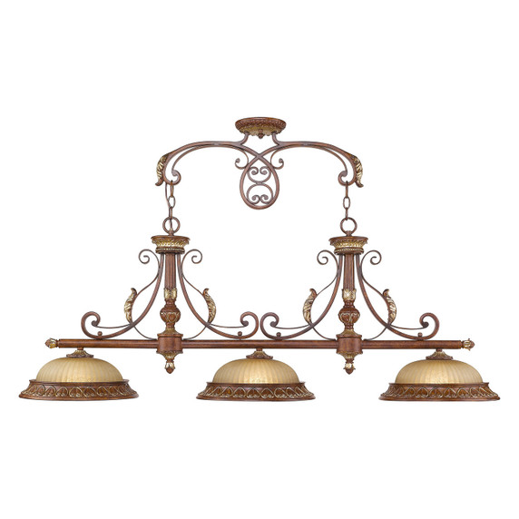Linear/Island 3 Light Bar by Livex Lighting ( 107 | 8584-63 Villa Verona ) 