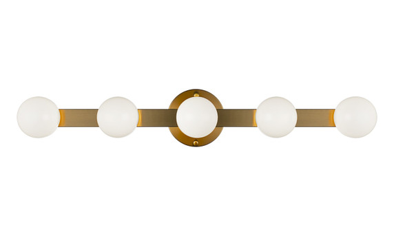 Bathroom Fixtures Five+Lights by Matteo Lighting ( 423 | S14505AG Pizzazz ) 