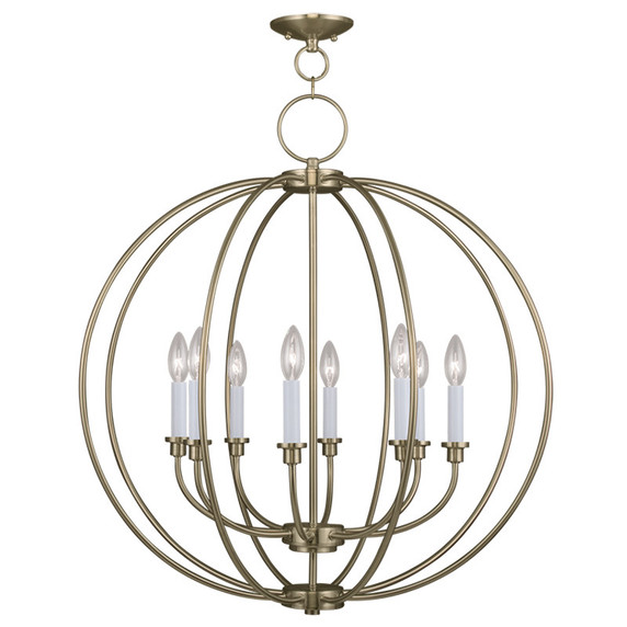 Mid. Chandeliers Sphere by Livex Lighting ( 107 | 4668-01 Milania ) 