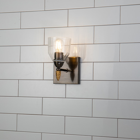Sconces Single Glass by Lucas + McKearn ( 175 | BB1000DB-1-F2G Felice ) 